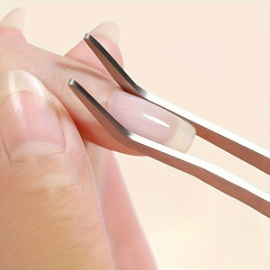 Outil de façonnage des ongles avec embout incurvé de précision pour une coupe précise des bords des ongles, outil de manucure plat réutilisable - Product Image 5