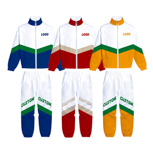 Men's <b>White</b> Orange Green Color Blocking Tracksuit Full Sleeve Zipper Sporty <b>Jogger</b> Pants Side Pockets Spring Quick Dry - Product Image 3