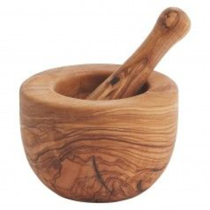 Handcrafted Mango Wood Mortar and Pestle Set Natural Grain <b>Herb</b> & Spice <b>Grinder</b> for Kitchen Eco-Friendly Garlic Smasher - Product Image 4