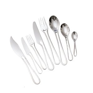 Ensemble de couverts en acier inoxydable noir mat, couteau, fourchette, cuillère, résistant à la rouille, design minimaliste, couverts de camping pour repas en plein air - Product Image 5