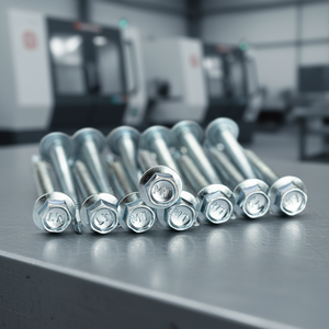 Vis autoperceuses à tête hexagonale de qualité supérieure (métriques/pouces) zinguées classe 8, robustes, résistantes à la corrosion, à filetage profond et grossier - Product Image 1