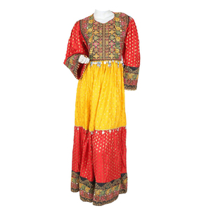 Vestido Largo de Chifón Kuchi Afgano para Mujer, Hecho a Mano, Estilo Boho Tradicional, Atuendo Cultural, Tela de Alta Calidad - Product Image 4