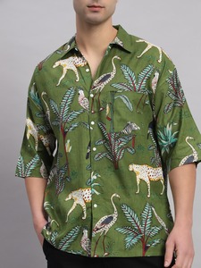 Handmade Cotton Printed <b>Shirt</b> Men Summer Wear Casual <b>Shirt</b> Indian Party Wear <b>Shirt</b> - Product Image 4