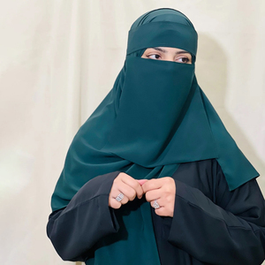 Niqab musulman uni de qualité supérieure pour femmes, voile facial islamique doux et respirant, couvre-hijab pour usage quotidien et tenue modeste - Product Image 6