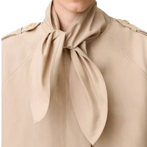 Abrigo Largo Elegante para Mujer, Gabardina de Invierno, Cierre de Botones Cruzados, Estampado, 100% Algodón, Impermeable y Resistente al Viento - Product Image 3