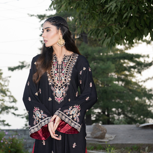 Conjuntos de Ropa Étnica para Mujer, Shalwar Kameez, Tallas Grandes, Encaje, Diseño Único, Corte Holgado, Trajes de 2 Piezas - Product Image 2