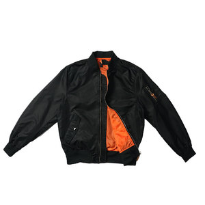 DAIZEN <b>STAR</b> INTERNATIONA Men's Bomber <b>Jacket</b> Solid Color Zipper Closure Stand Collar Polyester Cotton Windproof Casual Winter - Product Image 6