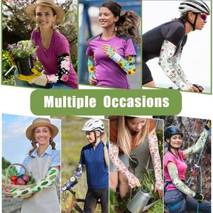 Women Arm Sleeves Cool Arm Sleeves Women Sporting UV protection <b>Sunscreen</b> Arm Sleeve for Kids Outdoor Sports - Product Image 3