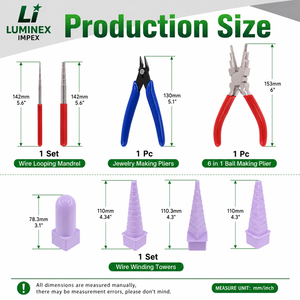 LUMINEX IMPEX LUB=113 <b>Long</b> <b>Nose</b> Stainless Steel Lightweight Smooth Work Jewelry Making Polishing Pliers for Bracelet Making DIY - Product Image 5