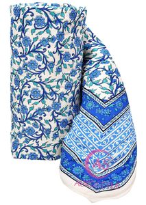 400 TC Pure Cotton Floral Jaipuri Design Printed Lightweight <b>Single</b> Bed <b>Quilt</b>/Razai/Rajai 85x55 Inches Soft Cozy All-Season - Product Image 2