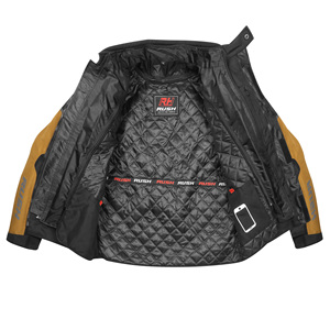 Veste de moto pour homme Rushmoto Sports, manches longues, maille respirante, imperméable, séchage rapide, anti-UV, % polyester, vêtements de course - Product Image 5