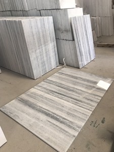กระเบื้องหินอ่อนธรรมชาติเวียดนามสีขาวขัดเงา กันลื่น ขนาด 12x12 นิ้ว สำหรับปูพื้นสระว่ายน้ำสมัยใหม่ ใช้ปูพื้นภายนอกอาคาร - Product Image 6