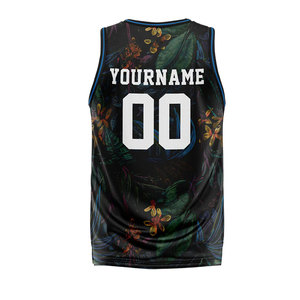 Maillots de basket-ball en polyester à séchage rapide pour hommes et femmes, impression numérique personnalisée en gros, faible MOQ - Product Image 3