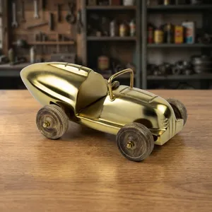 Modèle miniature de voiture de luxe dorée, objet décoratif, jouet, décoration de table, de maison ou de bureau, accessoires cadeaux portables - Product Image 5