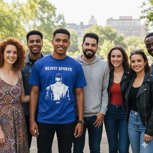 Camiseta de Algodón Extra Grande para Hombre, 240 GSM, Estilo Urbano, Manga Corta, Impresión Personalizada, Corte Holgado, Unisex - Product Image 5