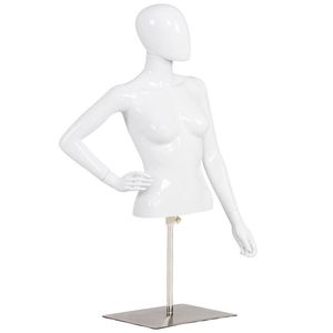 Manichino Femminile Regolabile in Altezza con Supporto in Metallo per Esposizione Moda - Product Image 6