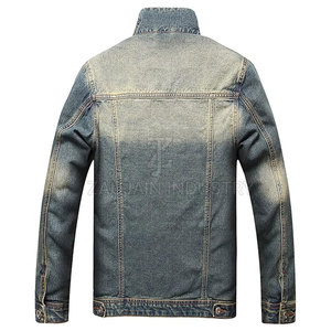 Veste en jean pour homme sur mesure, vente en gros, meilleure qualité, prix abordable, veste en jean pour homme OEM, veste en jean pour homme tendance - Product Image 2