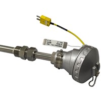 Thermocouple de type K, simple, non mis à la terre, 6 mm, capteur de température à isolation minérale pour applications industrielles