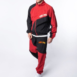 Sportswear Nylon Polyester Windbreaker Jacket Set Waterproof <b>Zip</b> <b>Up</b> Printed Sleeve Outdoor Tracksuit - Product Image 1