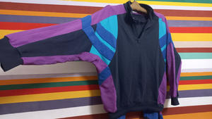 Conjunto de Chándal Cortavientos Estampado de Manga Larga para Hombre, Chándal de Alta Calidad de Microfibra y Nailon - Product Image 4