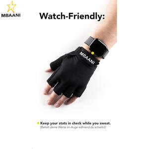 Guantes de Entrenamiento (Acolchados) para Hombre y Mujer - Guantes de Gimnasio sin Dedos para Levantamiento de Pesas, Entrenamiento - Protección Completa de la Palma - Product Image 5