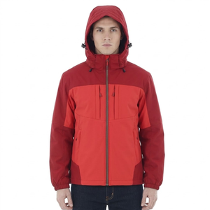 Chaquetas Soft Shell para Hombre de Último Diseño y Alta Calidad, con Capucha y Cierre, en Color Sólido - Product Image 1
