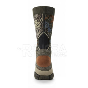 Heavy Duty Hunting Socks Breathable Crew Socks Reinforced Heel Toe for Outdoor Hiking Trekking Fishing and <b>Work</b> <b>Boots</b> - Product Image 3