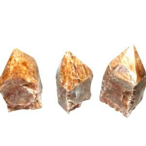 Piedra lunar de melocotón hecha a mano, artesanías de cristal curativo, puntos de piedras preciosas naturales crudas para meditación espiritual, mascota de terapia de piedra - Product Image 1