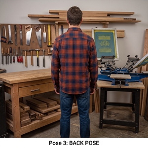 Custom Logo Button-Up Solid <b>Shirts</b> 100% Cotton Long Sleeve <b>Flannel</b> Plus Size Casual Wear <b>Men</b> Yarn Dyed Wholesale Clothing - Product Image 6