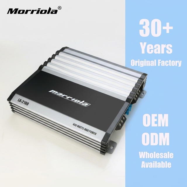 Professional Marriola LA-2100 2 Channel Car DSP Amplifier Class AB 2x50W RMS Wired for Sound System