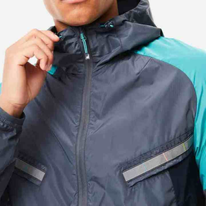 Tendance 2026 : Survêtement coupe-vent pour homme avec capuche ajustable en tissu tissé et fermeture éclair frontale - Product Image 3