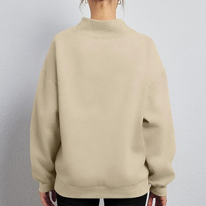 Women Mock Neck Sweatshirt Modern Casual Style - Product Image 5