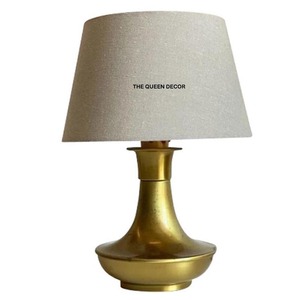 Latest Arrival Metal New <b>Leaf</b> Shape Fancy Marble Base Luxury Round Fabric Shade Indoor Table Lamps <b>Lighting</b> Accent - Product Image 2