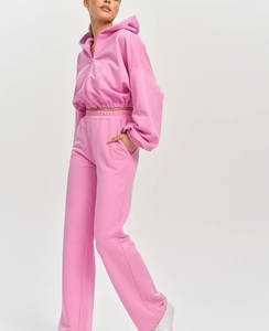 Conjuntos de Pantalones y Tops con Cremallera de Alta Calidad 2026, Sudadera de Felpa de Color Sólido, Chándal para Mujer, Conjuntos de Dos Piezas - Product Image 2