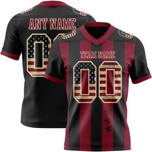 Camiseta de Fútbol Estilo Campeonato Color Granate y Negro, Ropa Deportiva de Alto Rendimiento, Personalización de Marca, Fabricación OEM, Venta al Por Mayor - Product Image 1