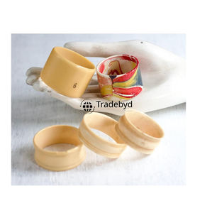 Anneaux de serviette en corne faits à la main, écologiques, de luxe, naturels, pour la décoration de table, pour cadeaux, Tradebyd - Product Image 1