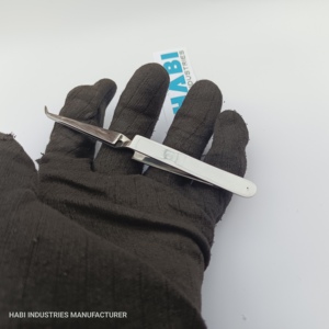 แหนบถอนขนคิ้วสแตนเลสทรงเฉียงคุณภาพสูงจาก HABI INDUSTRIES เครื่องมือกำจัดขนระดับมืออาชีพ น้ำหนักเบา - Product Image 6