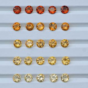 Proveedor Certificado de piedras preciosas de corte redondo facetado de citrino natural de 10mm de la India en Fabricante Mayorista directo listo para enviar - Product Image 3