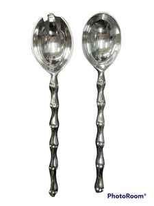 Ensemble de fourchettes et cuillères de service en acier inoxydable au design moderne, finition artisanale, prix de gros, accessoires de cuisine, vaisselle - Product Image 2