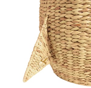 Cesta de Almacenamiento de Jacinto de Agua con Forma de Tiburón y Tapa, Organizador de Juguetes Tejido con Forma de Animal Marino para Habitación Infantil - Product Image 3