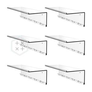 Étagère Murale Flottante Détachable Moderne en Acrylique Transparent de 40 cm pour Magasins de Détail – Idéale pour le Recyclage - Product Image 3