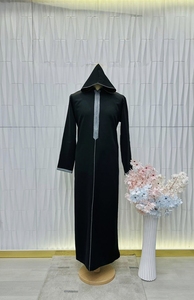 Vente flash : Kandora arabe traditionnelle en coton premium, ample, à manches longues, vêtements islamiques pour la prière, occasions Ramadan et Eid - Product Image 3
