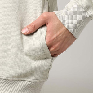 Sweat-shirt unisexe surdimensionné à col rond personnalisé, motif uni, manches longues, 100% coton - Product Image 4