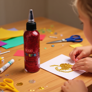 Ilan Purpurina Glue 120G <b>Red</b> Gold Glitter Craft Adhesive For Arts And Crafts - Product Image 2