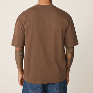T-shirt col rond en coton décontracté à manches courtes, doux, style streetwear, vêtements de mode, vente en gros - Product Image 3