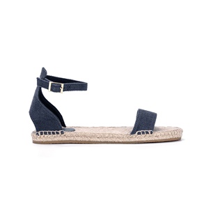 ODM รองเท้าแตะส้นแบนสำหรับผู้หญิง, รองเท้าลำลองแบบเปิดหัวสายรัดข้อเท้าหัวเข็มขัดปอกระเจารองเท้าสำหรับฤดูใบไม้ผลิ - Product Image 4