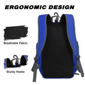 Portable Waterproof Organized Pickleball <b>Backpack</b> <b>Multi</b> <b>Compartment</b> Durable Lightweight Design Men Women Training Outdoor Sports - Product Image 3