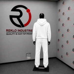 Ensemble de survêtement blanc pour homme, sweat à capuche zippé et pantalon de jogging coupe droite, tenue de sport décontractée unie, vente en gros, vêtements de sport personnalisés - Product Image 4