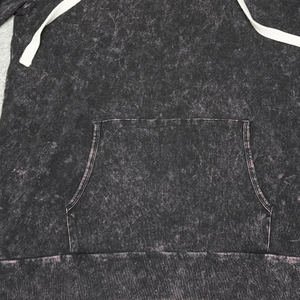 Sudadera con capucha de algodón y forro polar para mujer, diseño moderno, lavado ácido, con estampado personalizado, de alta calidad y transpirable. - Product Image 5