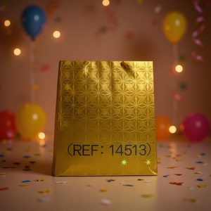 Bolsa de Regalo Dorada Grande para Fiestas y Eventos Promocionales - Product Image 2